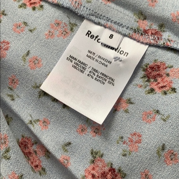 New reformation gavin dress in petunia Sz 8 - Picture 6 of 10